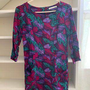many belles down} floral/leaf print dress